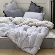 BasicTone 紐約市條紋半超細纖維兩用被套組