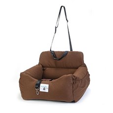 몬스펫 반려동물 차량용 여행 폭신 쿠션 카시트, 브라운, 1개