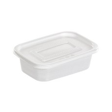 성형 사각 죽 밀폐용기 불투명 중, 150개
