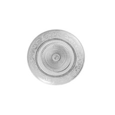 Fleur蕾絲咖啡廳玻璃盤 大, 透明