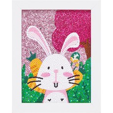 제이미마켓 보석십자수 액자 캐릭터 십자수, 토끼, 1세트