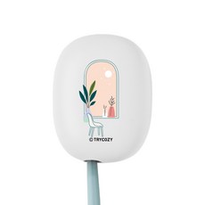 트라이코지 힐링 UVC LED 미니 휴대용 강력 칫솔살균기, STB-022, 002 White