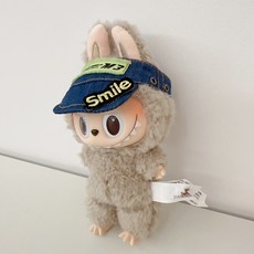 七夕 Labubu 公仔 丹寧帽 網球帽, 1個, 混色