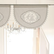 浪漫Casa短窗簾, 白色