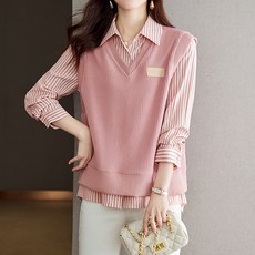 Paperments 女款 Reverie 背心條紋襯衫 11809