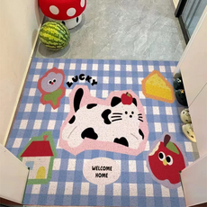 FIX9 可裁剪玄關線圈地墊, 藍色, 1個