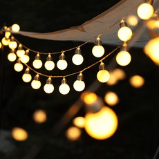 조아트 감성 캠핑 LED 조명 큰 소켓 알전구 30구 1.1m, 웜화이트, 1개