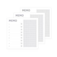 오트라 마크 클리어 점착메모지, memo, 3개