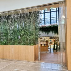 Maison Textile 乙烯基聚氨酯雞眼式窗簾 0.15t + S型掛勾 + 靜音高級軌道組, 透明