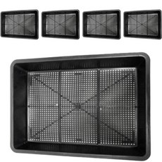 Hwabunworld 多用途新播種盤, 黑色, 1層