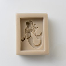 AngleThing 1格美人魚造型矽膠模具, 單色