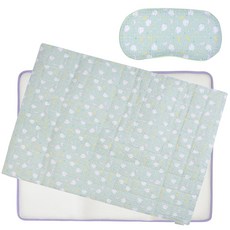 hwamo baby 可拆式印花涼墊+午睡被+網眼枕套, 月亮小雞款