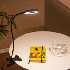 IREnE 10段亮度圓環夾式LED檯燈 IR2200S, 黑色