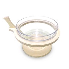 힐링타임 애플 원목 수반 + 유리볼 대형 NH-3223, 1개