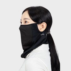 卡爾尼克 CEM Sport Fit 防曬口罩, 黑色, 1個
