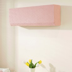 언헤브 먼지방지 에어컨 커버, D 핑크