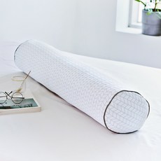 Palm Decor 夏季Duralon涼感身體枕, 人字紋白色