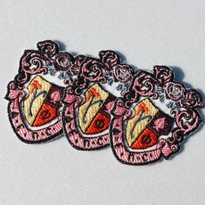 FLYQUP 刺繡補丁貼 盾形, 混色, 3個