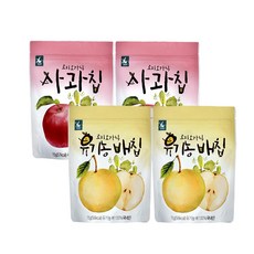 로지오가닉 생과일칩 2종 세트, 2세트, 배, 사과