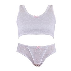 CL STORY 女孩童發育期第1階段蕾絲花邊內衣褲組