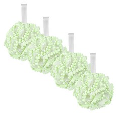 피어니스트 동글동글 풍성 폼폼 샤워볼, 그린, 1개입, 4개