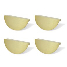 EASYWAY 2孔半月形金色家具把手, 4個