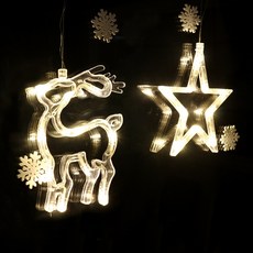 Dawoo F&G 窗戶裝飾照明 2件組, 電燈顏色（暖白）