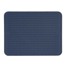 cofv 矽膠餐具瀝水墊 40 x 30.5 cm, 1層, 海軍藍