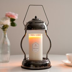 the Sweet 復古造型加熱燭燈+蠟燭 L號+燈泡組 2入, 黑色(燭燈)