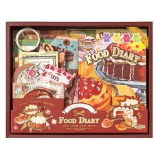 Hayeongine 甜點復古日記裝飾組, 甜點組, 1個