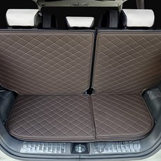 비비키 프리미엄 트렁크매트 세트, 기아 더뉴 레이 2022년형~, 다크브라운