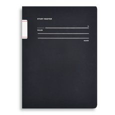 뮤니드 It handy 사철누드 인덱스 노트, 블랙, 1개