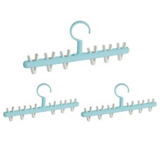 머지샵 회전형 모자 정리대 걸이, 3개, 민트