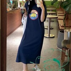 레몬소울 라젤 프린팅 반팔 원피스 빅사이즈 포함