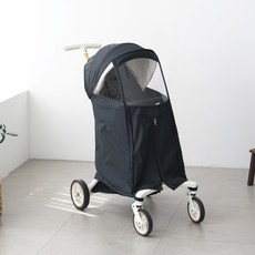 MOMNEST 嬰幼兒 C型 Able Egg Y-up With Plus 三輪推車 防風四季通用罩, 1個, 藍黑色