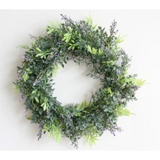 쏘앤영 尤加利人造花環 L, 紫色