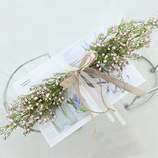 Garden in the City 爆米花滿天星花環, 粉紅色