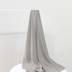 나비손길 두툼한 컬러 쉬폰 원단, 154웜그레이, 1개