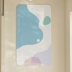 Daysoy 簡約設計吸附式浴室浴缸墊 70 x 40 cm, 1個, 04 Enjoy