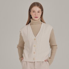 Gembling 女款V領鈕扣針織背心