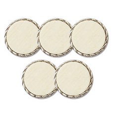 金屬徹爾尼組合鈕扣 15mm, 5個, 鎳IV