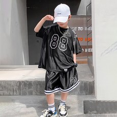 Starbean 男童運動風數字亮面套裝