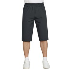 New Eagle 男士夏季涼感七分彈性鬆緊帶長褲 MJ-4509