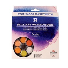 KOH-I-NOOR 固體水彩, 500克, 24 種顏色