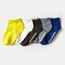 Uni FRIend 童款素色踝襪 5雙組