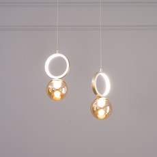 Wonha浴室2燈LED 20W吊燈, 金黃色