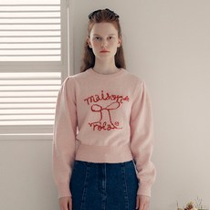 rolarola 女款蘿拉蝴蝶結泡泡袖針織衫 張員瑛同款