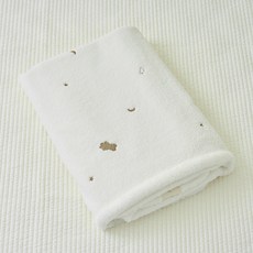 lolbaby 嬰兒用冬季刺繡超細纖維毯, 晚安熊