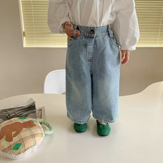 Starbean 兒童水洗直筒牛仔褲