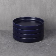 Bloom at home 素色陶瓷餐盤組, 海軍，海軍，海軍，海軍, 4個